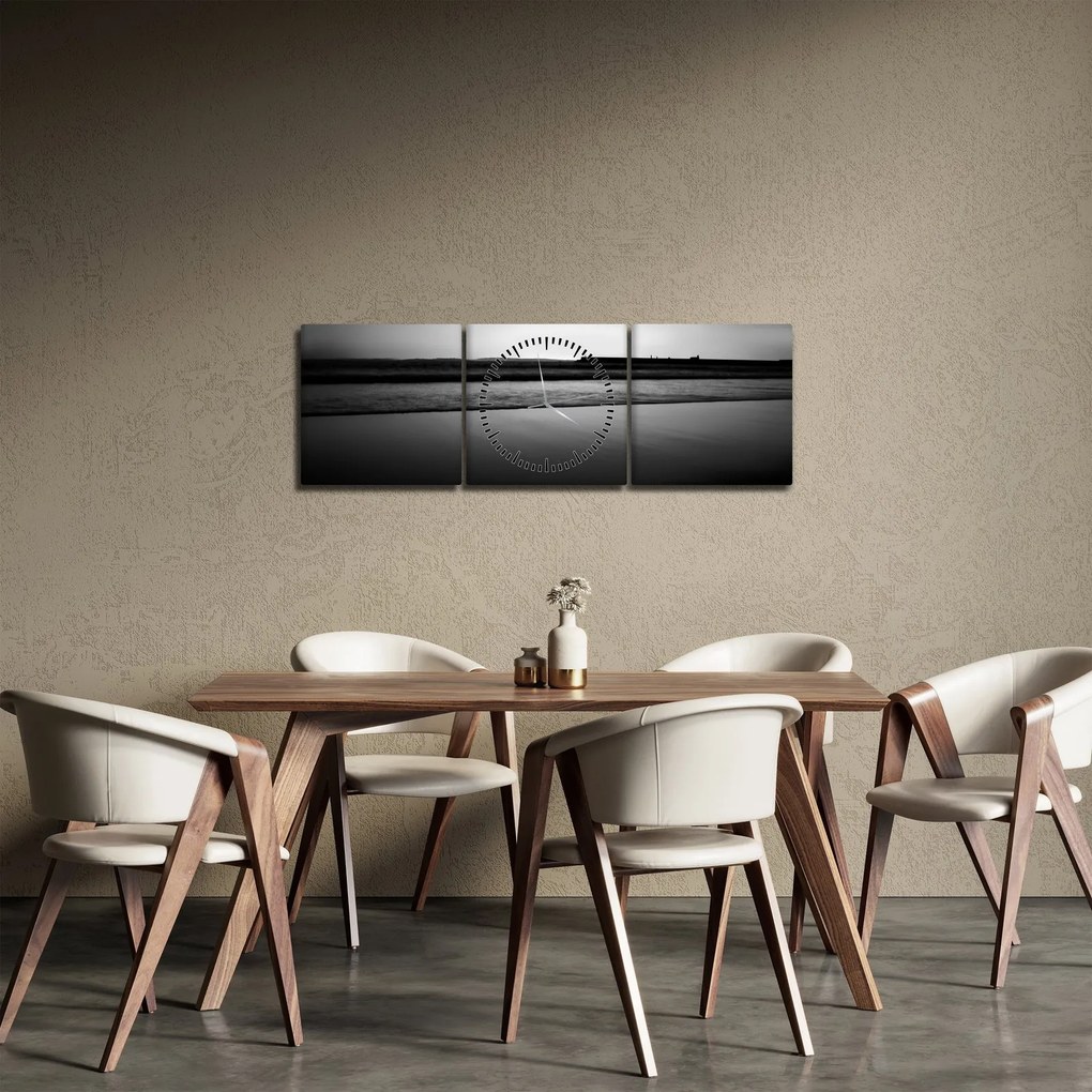 Tablou cu peisaj (cu ceas) (90x30 cm)