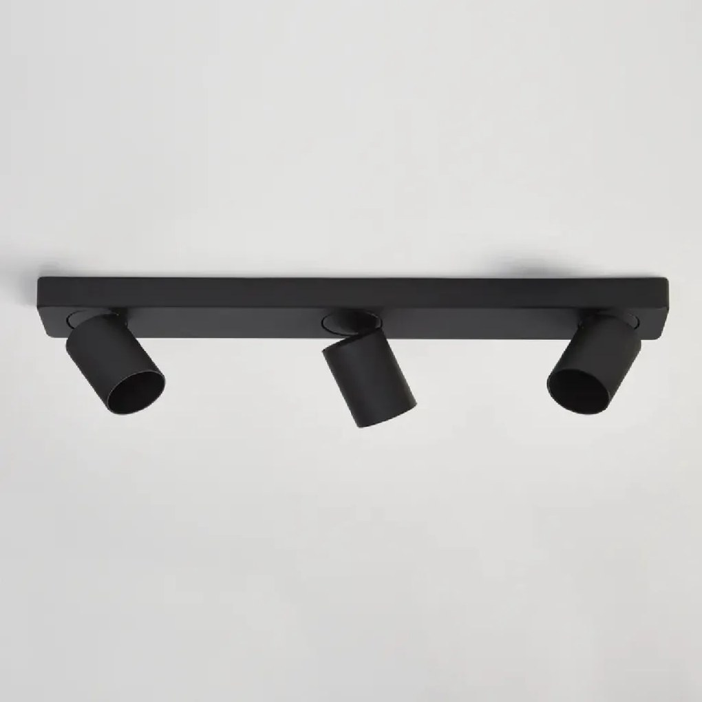 Corp aplicat cu 3 spoturi directionabile Moon 3 Bar, negru
