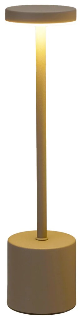 Lampă de birou LED cu baterie reîncărcabilă, metal, 34 cm