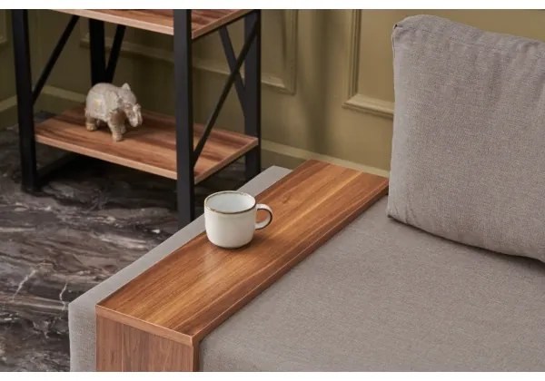 Fotoliu de colț TULA, bej, pe partea dreaptă