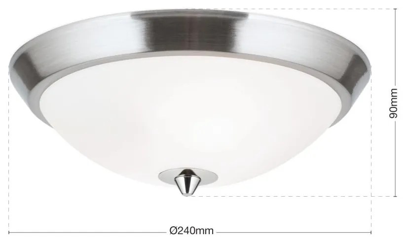 Plafoniera design modern OPALDESIGN 24cm, satin