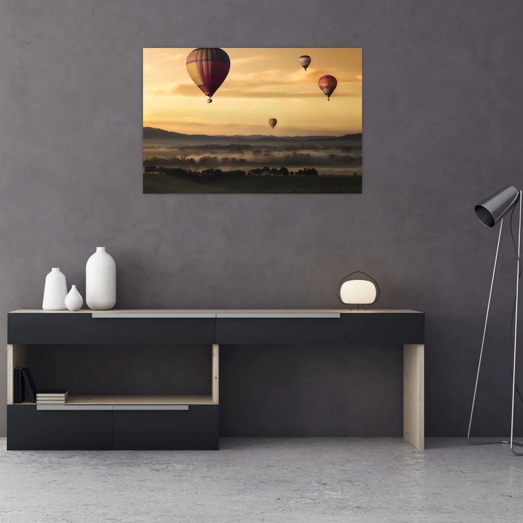 Tablou cu baloane zburând (90x60 cm)