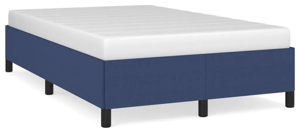 3269637 vidaXL Cadru de pat, albastru, 120x190 cm, material textil