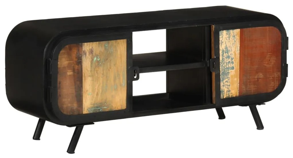 vidaXL Comodă TV, 110x30x45 cm, lemn masiv reciclat