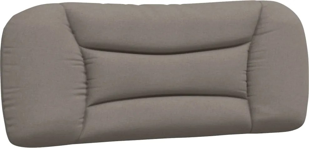 vidaXL Pernă pentru tăblie de pat, Hvar, gri taupe, 100 cm, material textil