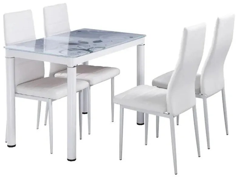 Masa Bucatarie Si Dining DAMAR Alb/Alb 80x60 cm