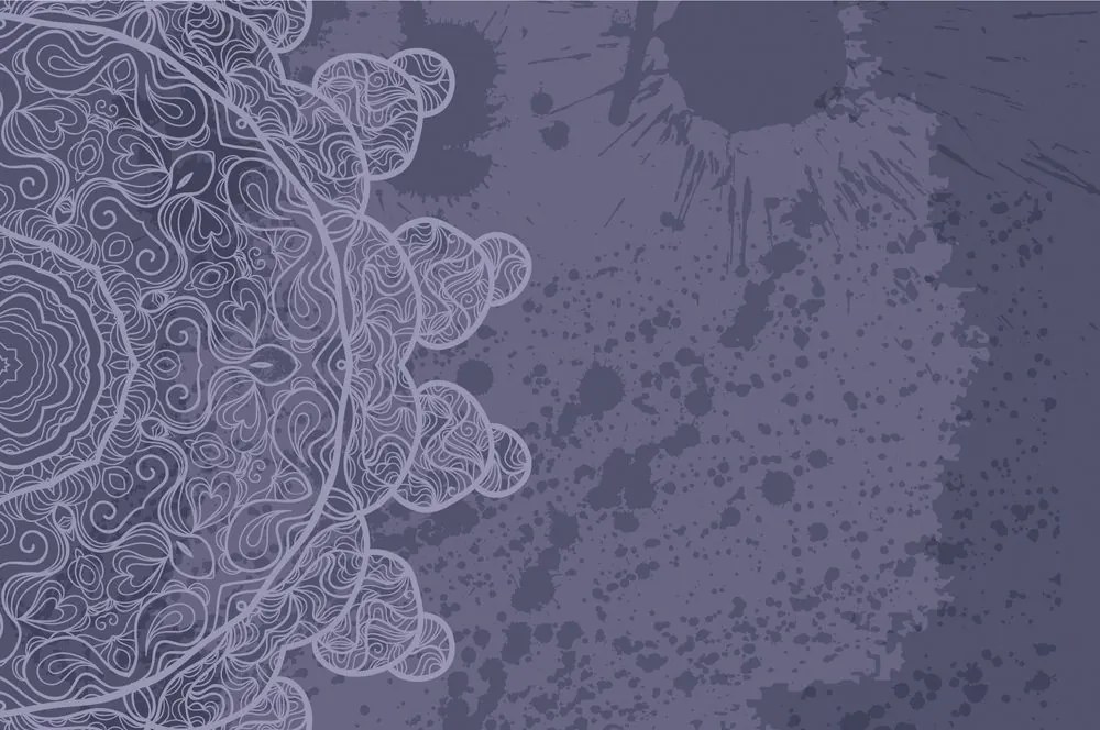 Tapet arabesca pe fundal abstract