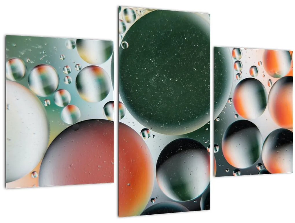 Tablou abstract - buline (90x60 cm)