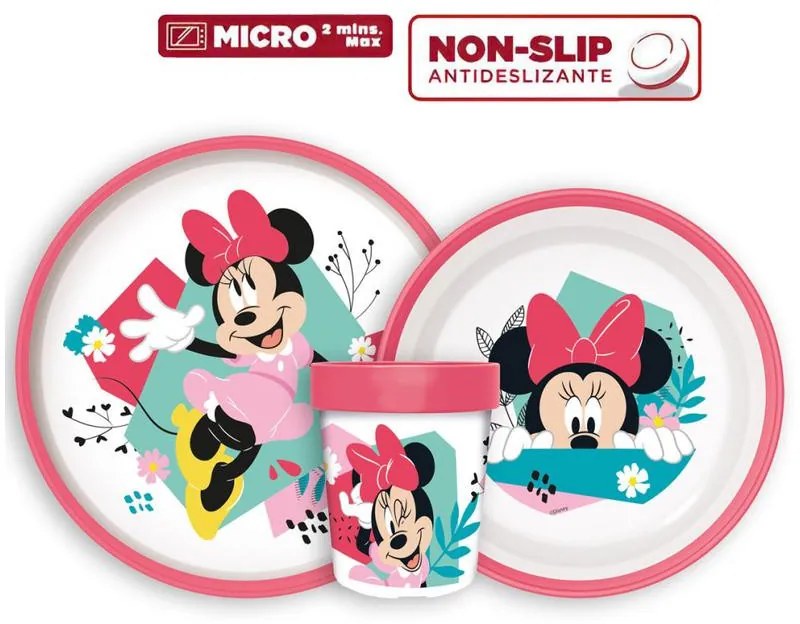 Disney Minnie Being More set masă antiderapant, set din plastic micro