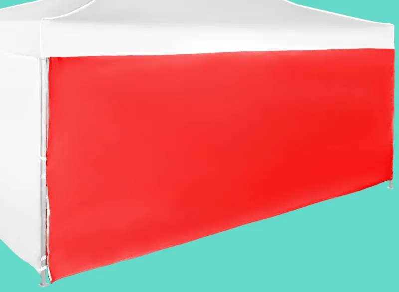 Perete lateral 4,5m pentru cort, Roșu