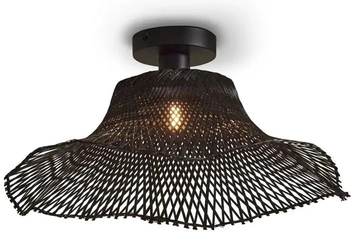 Plafoniera din bambus Ibiza S 50cm, negru