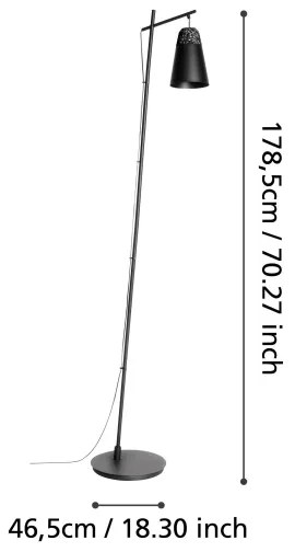 Lampă de podea Eglo CANTERRAS 99547, 1x E27, 40W, 230V