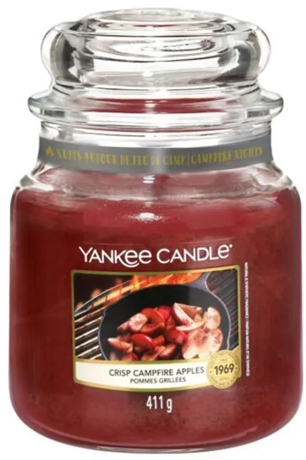 Yankee Candle maronii parfumata lumanare Crisp Campfire Apples Classic mijlocie