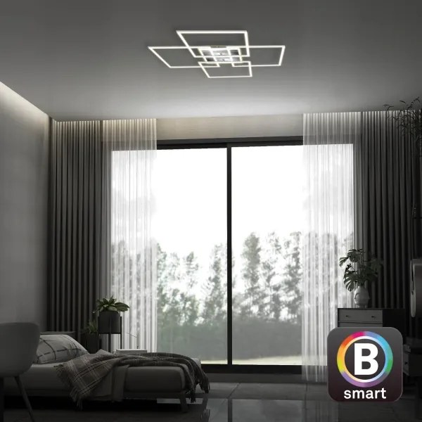 Lustră LED dimabilă aplicată FRAME LED/50W/230V Wi-Fi Tuya Brilo + telecomandă