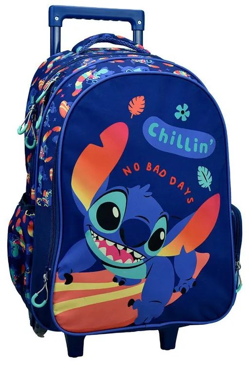 Disney Lilo și Stitch Chillin' ghiozdan școlar cu roți, geantă 46 cm