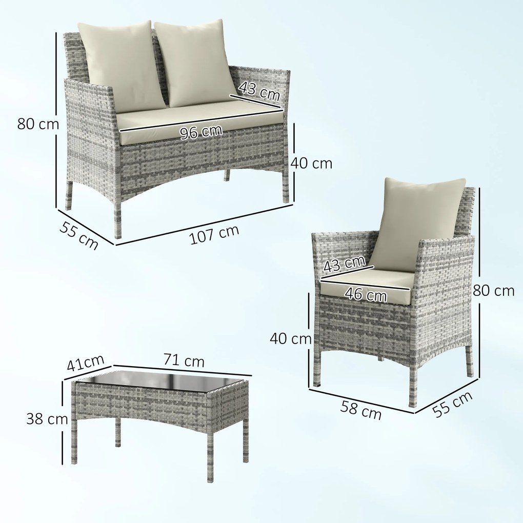 Outsunny mobilier polyratan | Aosom Romania