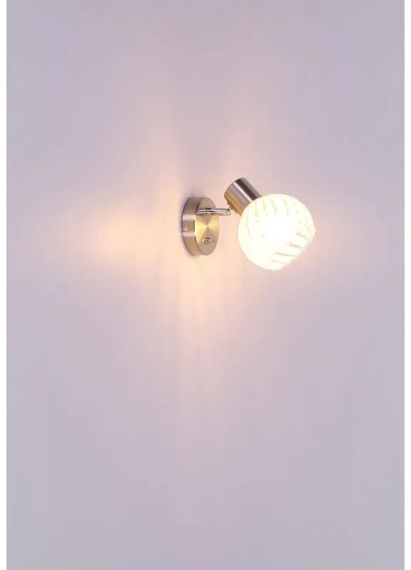 Aplica cu spot design modern WILLY nichel