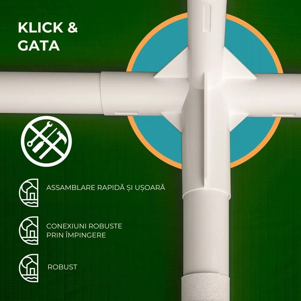 Cort de petrecere NEAPOL, 3x6m, verde Jurhan