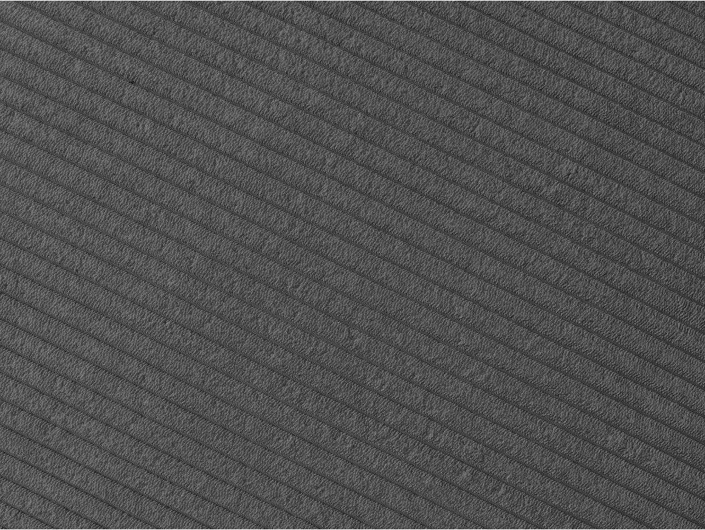 Canapea gri cu tapițerie din catifea reiată 250 cm Tina – Bobochic Paris