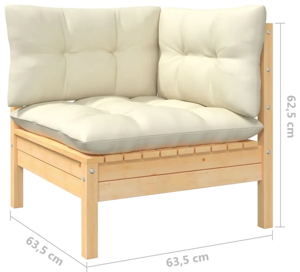 Set mobilier de gradina Culoare crem, VAZUL