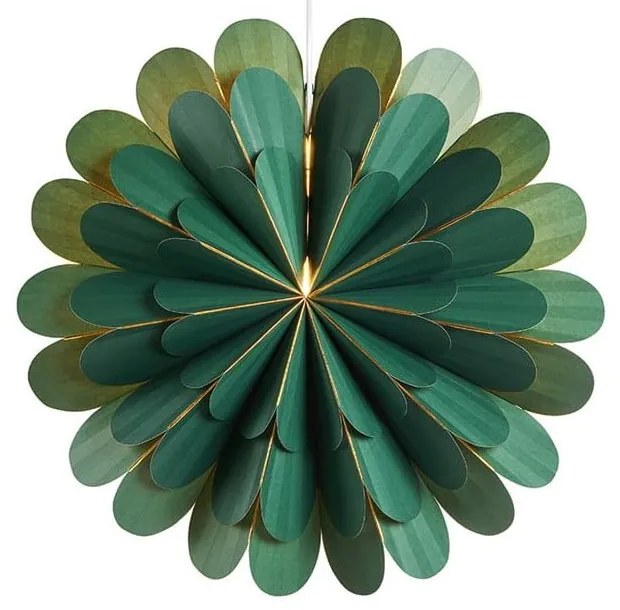 Decorațiune luminoasă verde ø 45 cm cu model de Crăciun Marigold – Markslöjd