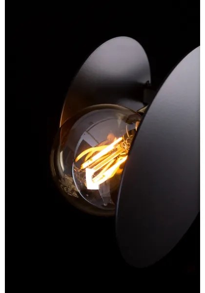 Lustră pe tijă MINERVA 2xE27/15W + 2xE14/10W/230V negru