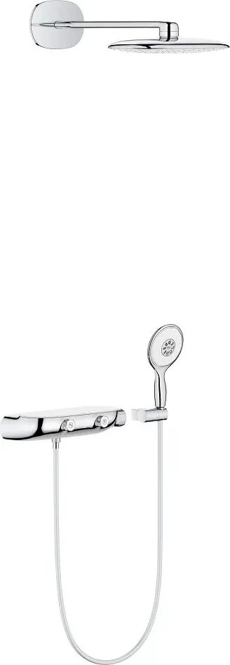 Sistem de dus cu termostat Grohe Rainshower Smartcontrol 360 Mono suprafata de pulverizare cromata