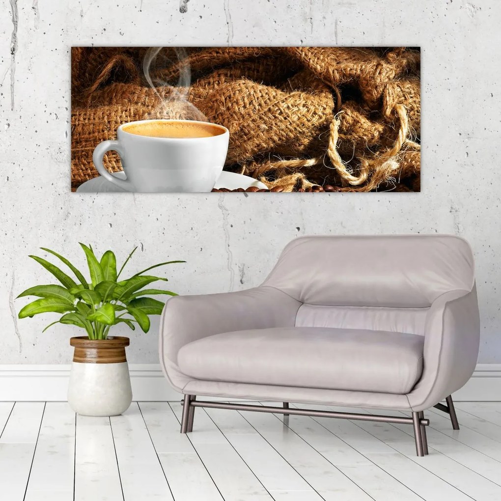 Tablou - O ceașcă de cafea (120x50 cm)