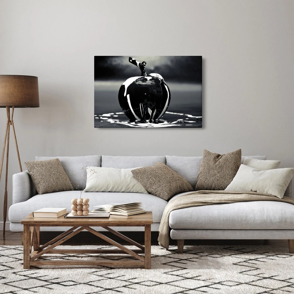 Tablou cu mărul negru (90x60 cm)
