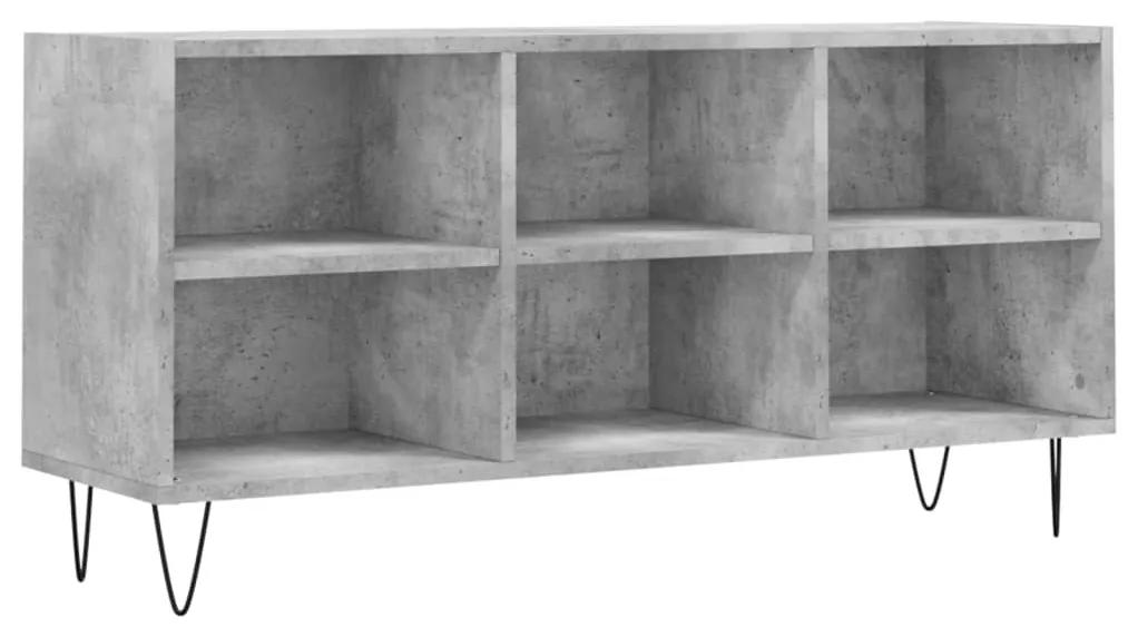 826992 vidaXL Comodă TV, gri beton, 103,5x30x50 cm, lemn compozit
