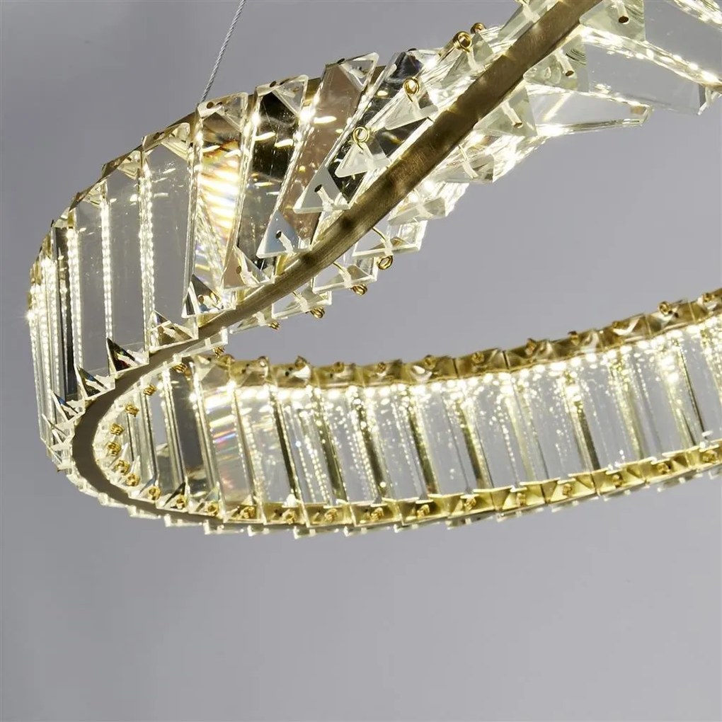 Candelabru LED cristal design lux oval Tier