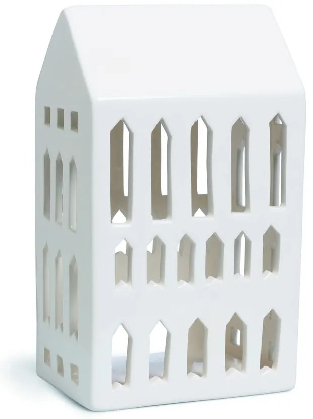 Sfeșnic din ceramică Kähler Design Urbania Lighthouse Church, alb