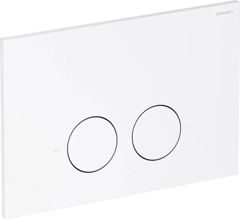 Clapeta de actionare Omnires Minimal finisaj alb mat