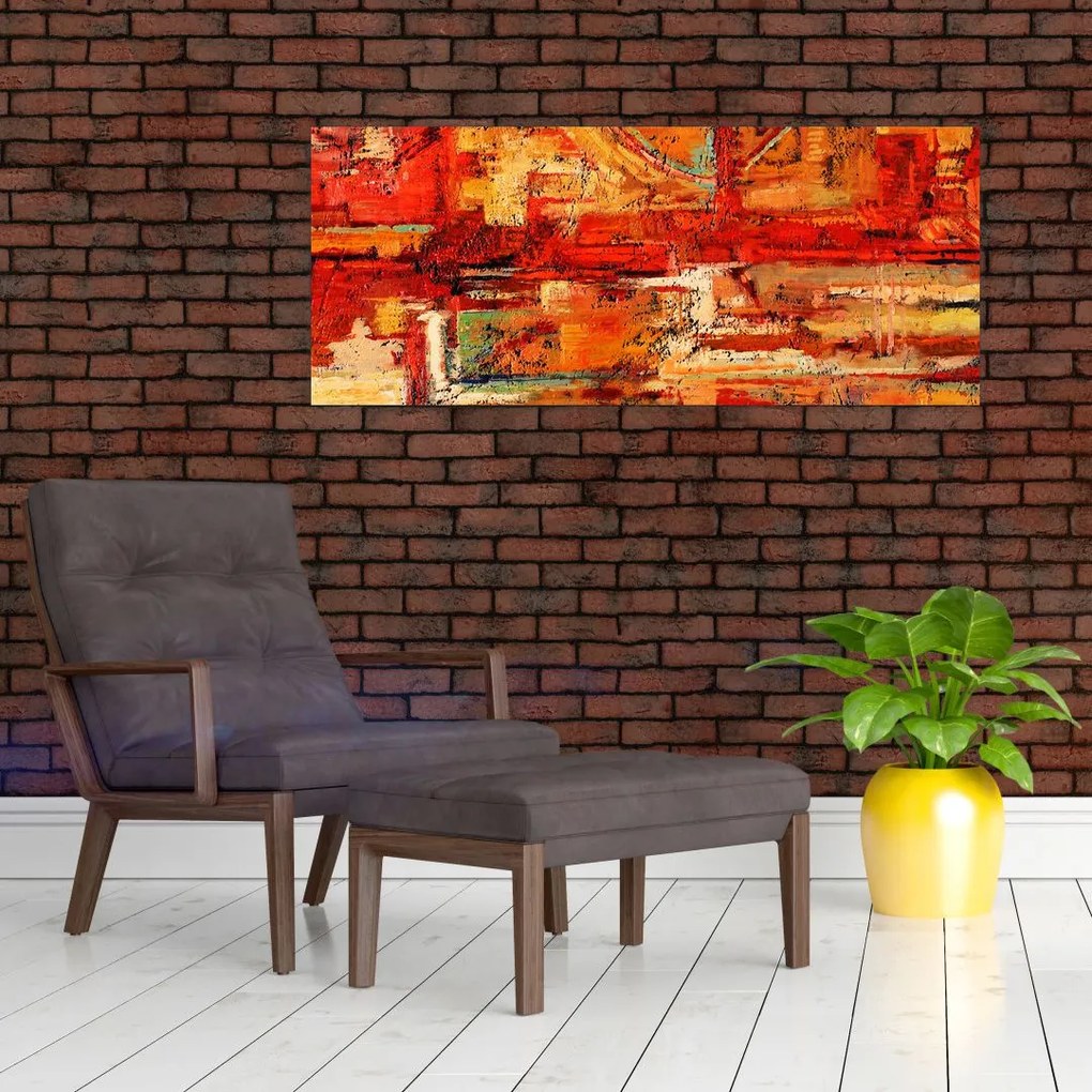 Tablou cu pictură pe pereți (120x50 cm)