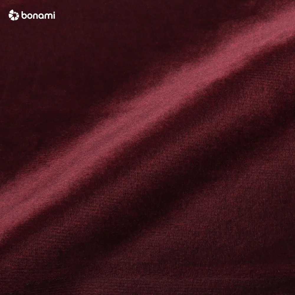 Canapea extensibila din catifea Milo Casa Luca, roșu închis