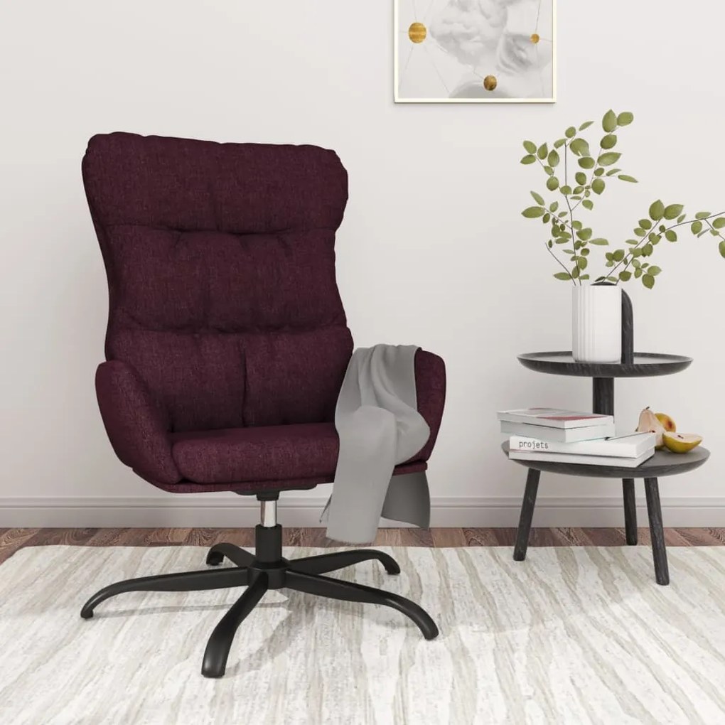 341186 vidaXL Scaun de relaxare, violet, material textil