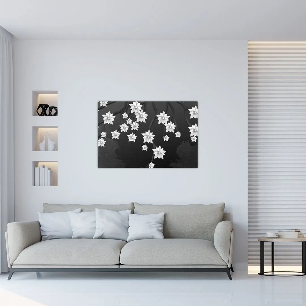 Tablou - Flori pe ramuri (90x60 cm)