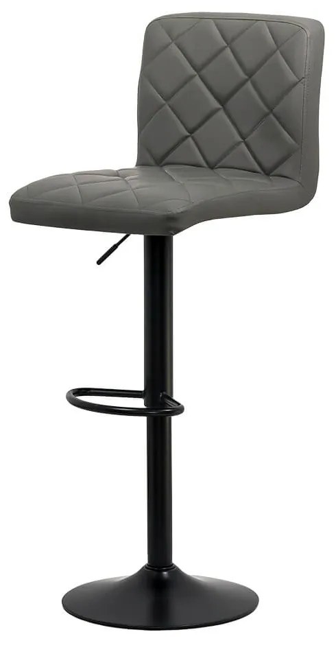 Scaun de bar gri ABS 147 – piele sintetică, reglabil, modern