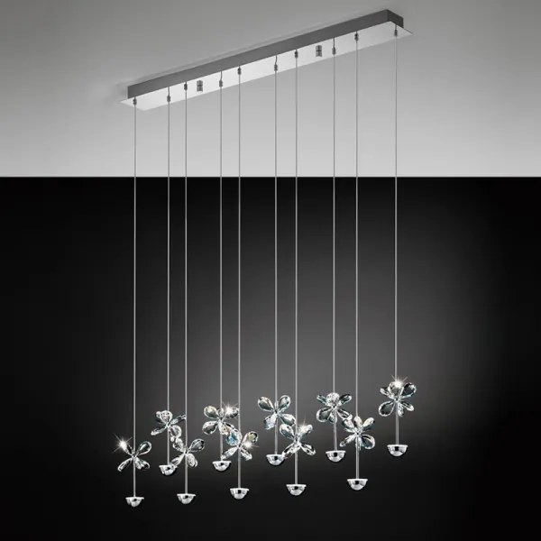 Eglo 93663 - Candelabru LED PIANOPOLI 10xLED/2,5W/230V pe cablu