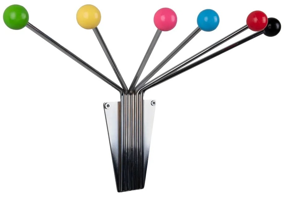 Cuier de perete argintiu din metal Neptune – PT LIVING