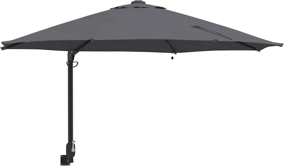 vidaXL Parasol de Grădină Manual Antracit 248 x 248 x 148 cm