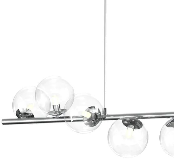 ONLI - Lustră suspendată cu cablu KIMBERLY 8xG9/6W/230V crom lucios