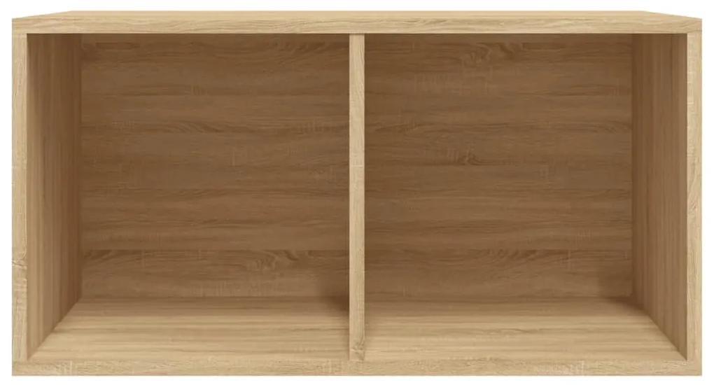 Cutie de depozitare viniluri, stejar sonoma, 71x34x36 cm, lemn 1, Stejar sonoma