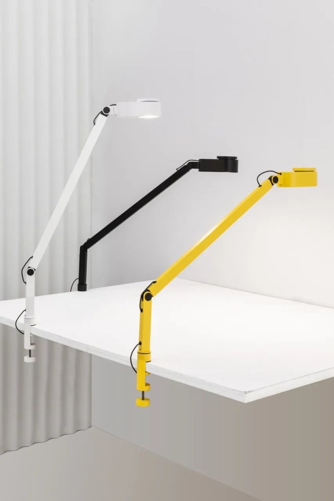 Veioza LED dimabila / Lampa de birou cu clips design ultra-modern INVITING alba
