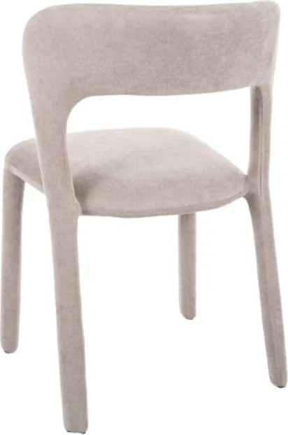 Scaun de dining tapitat WIND, bej