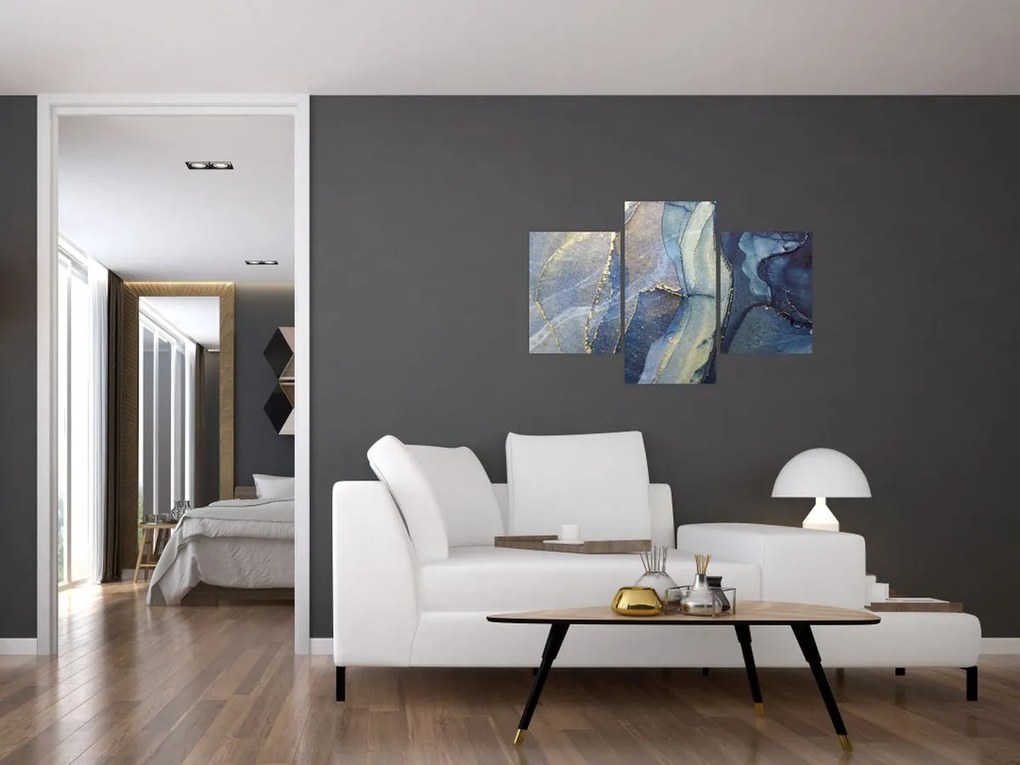 Tablou - Abstracție cu cerneală cu alcool (90x60 cm)
