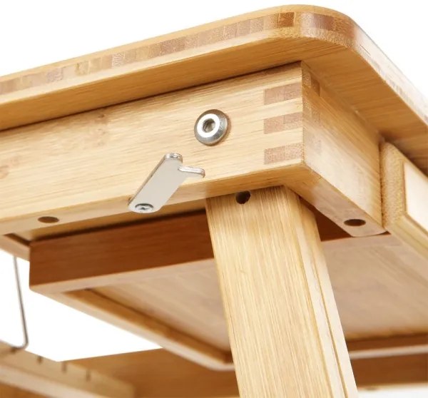 Masă reglabilă pentru pat LAT, pentru laptop/PC, maro