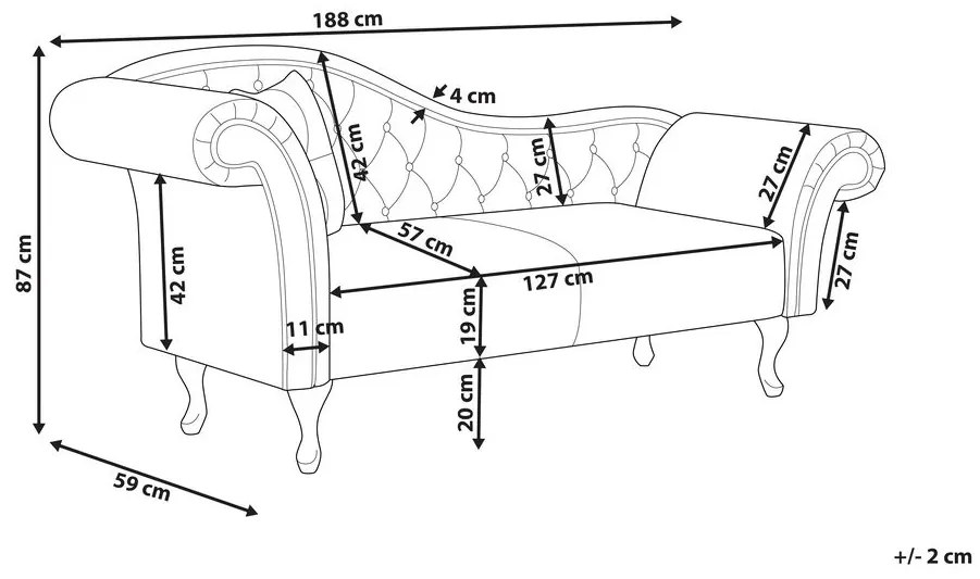 Canapea Divan LATIOSA (bej) (S). 1023559