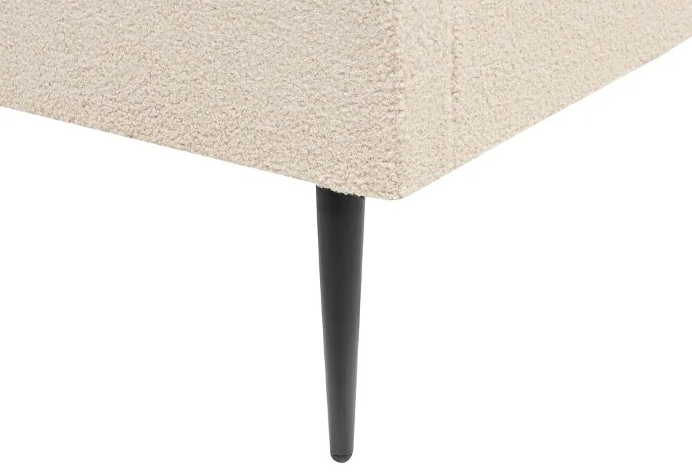 Pat matrimonial 140 cm Faris (boucle bej) (cu somieră). 1078944