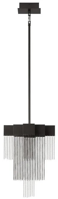 Lustra LED suspendata design modern REVIA negru